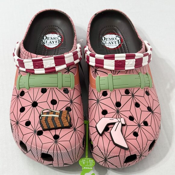 CROCS Other - Crocs NWT Sz 13 Demon Slayer Nezuko Men's Red/Black  Classic Clog